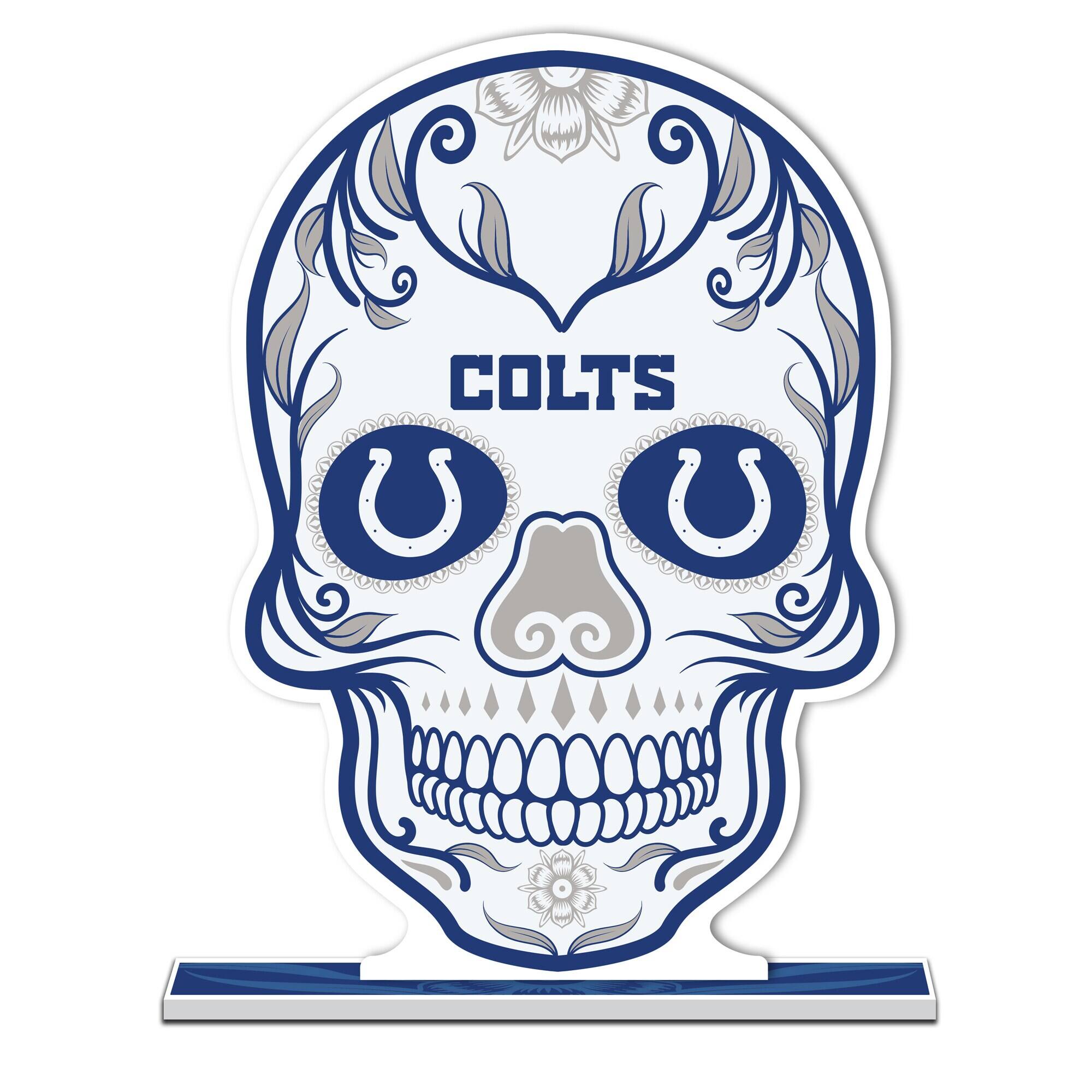 Indianapolis Colts 10" Sugar Skull Standee