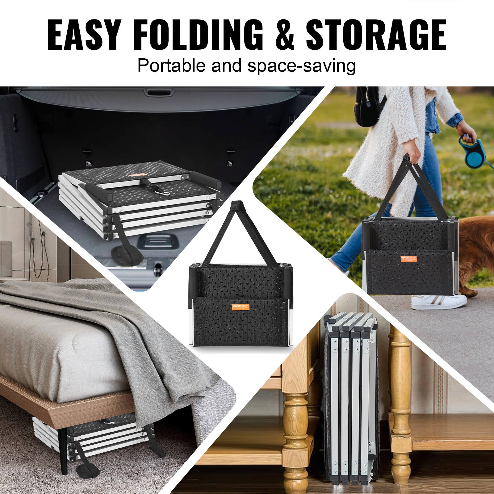 EASY FOLDING & STORAGE
Portable and space-saving