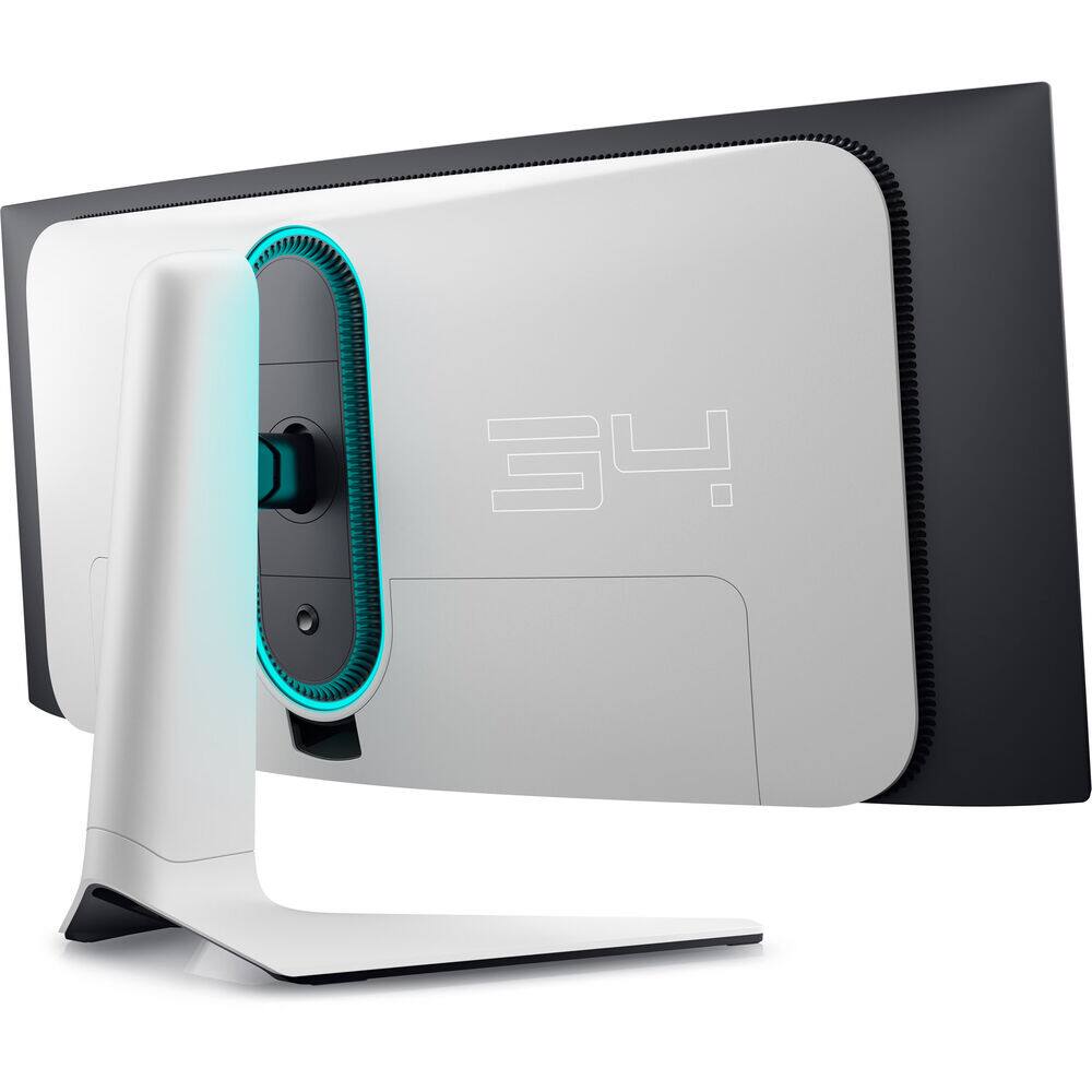 Alt View 4. Dell - 2 x Dell Alienware AW3423DW 34.2" 1440p HDR 175 Hz Curved Gaming Monitor (Lunar Light) + More.