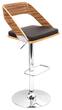 LumiSource - Vuno Bar Stool - Zebra/Brown - Larger Front