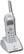 Angle Standard. Panasonic - 2-Line 2.4GHz Expandable Cordless Handset - White.