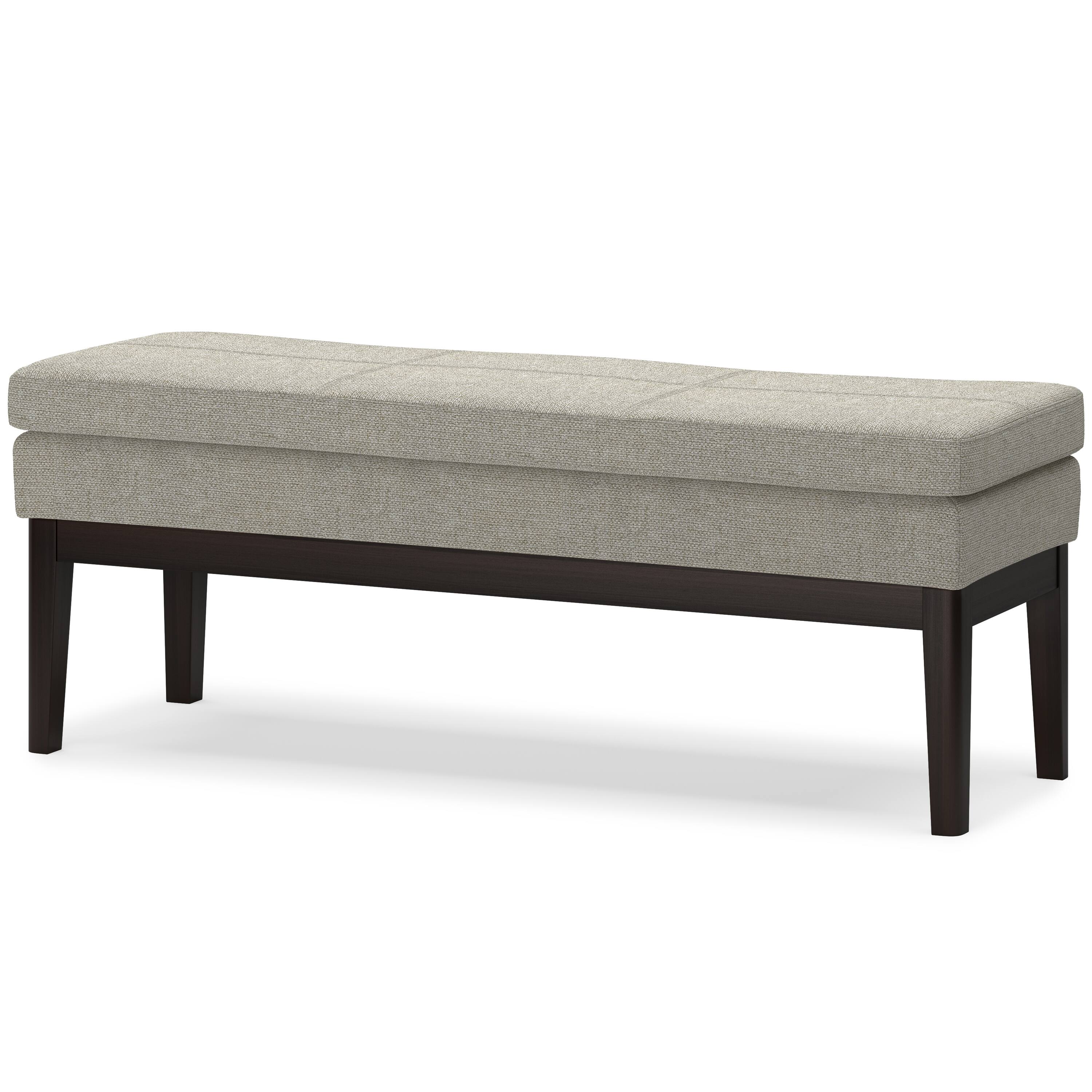 Angle. Simpli Home - Carlson Ottoman Bench - Greige.