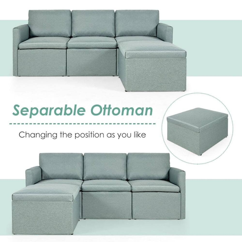 Separable Ottoman  
Changing the position as you like