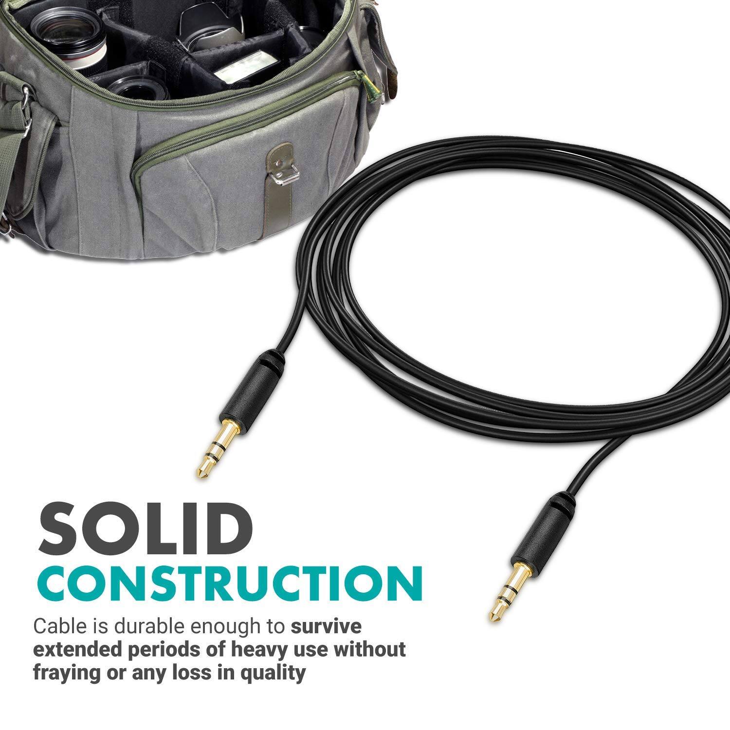 SOLID CONSTRUCTION  
Cable is durable enough to survive extended periods of heavy use without fraying or any loss in quality
