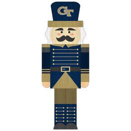 Fan Creations - Georgia Tech Yellow Jackets 31'' Nutcracker Leaner - Multicolor