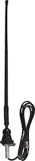 Front. Metra - RUBBER SIDE/TOP MT ANTENNA - Black.