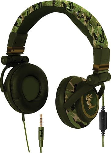 Green discount camo headset