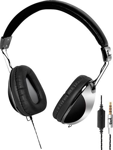 Angle Standard. I-Tec - LETHAL Digital Stereo Headphones - Black.