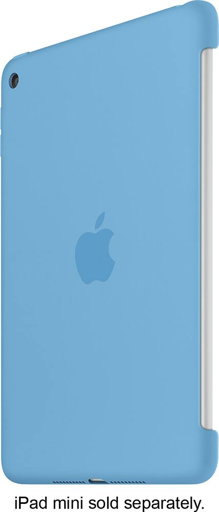 Front. Apple - Silicone Case for Apple® iPad® mini 4 - Blue.