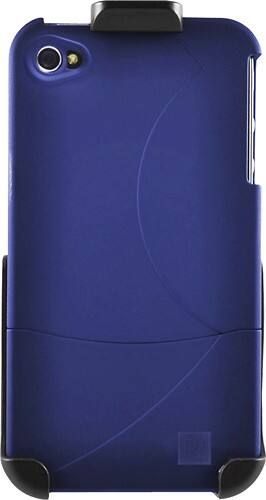 Front Standard. Platinum Series - Case with Holster for Apple® iPhone® 4 and 4S - Cobalt Blue.