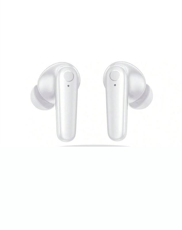 Back. SKRAN - Wireless Earbuds Bluetooth 5.4 Headphones - 60H Playtime Deep Bass Stereo Ear Buds with Mic,Lightweight In Ear Earphones - White.