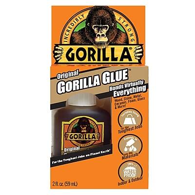 INCREDIBLY STRONG GORILLA Original GLUE  
Bonds Virtually Everything: Stone, Metal, Wood, Foam, Glass, Ceramic, & More!  

Toughest for the Toughest Jobs  
Expands 3x Original Size  

1 fl oz (59 mL)  
WATER PROOF & Outdoor Indoor  

For the Toughest Jobs on Planet Earth