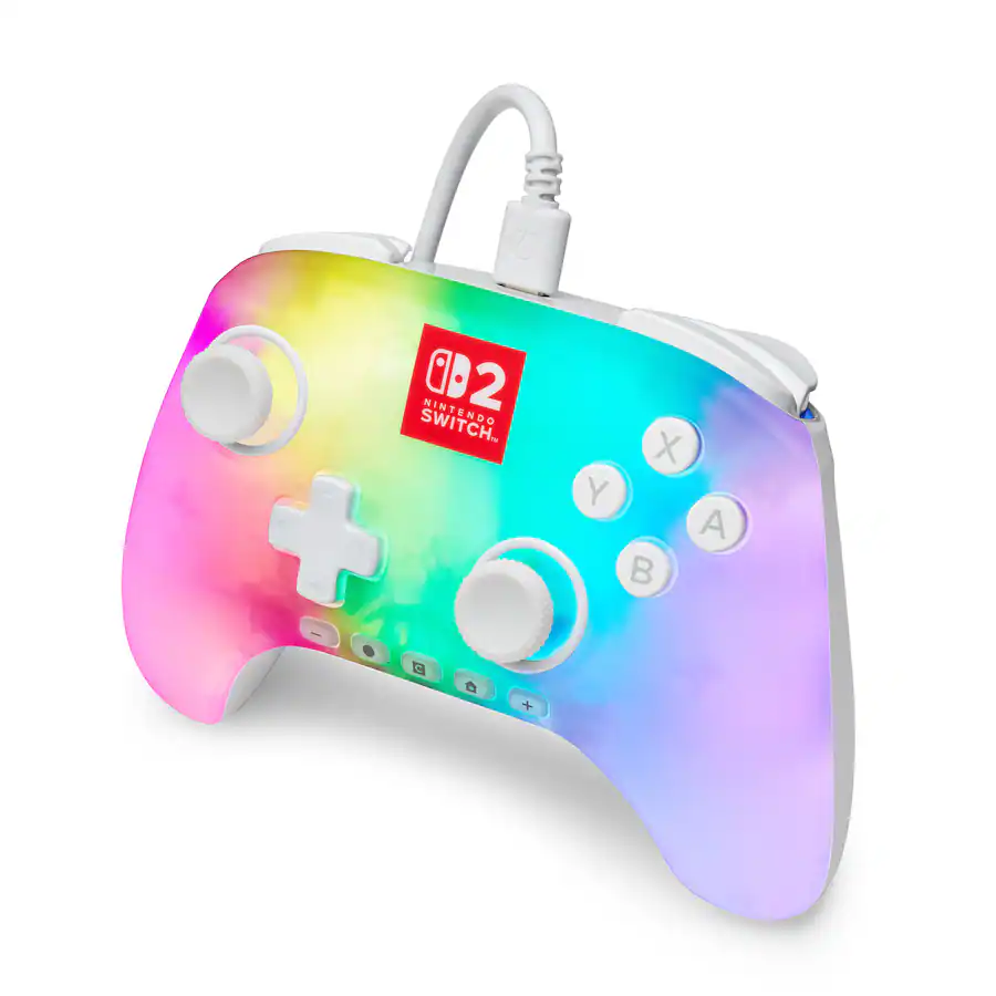 Switch 2 Controller Plug In PowerA Advantage Wired Controller for Nintendo Switch 2 with Lumectra ...