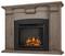 Real Flame - Adelaide Electric Fireplace - Dry Brush White-Front_Standard