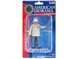 "Firefighters" Fire Captain Figure for 1/18 Scale Models by American Diorama - Multi