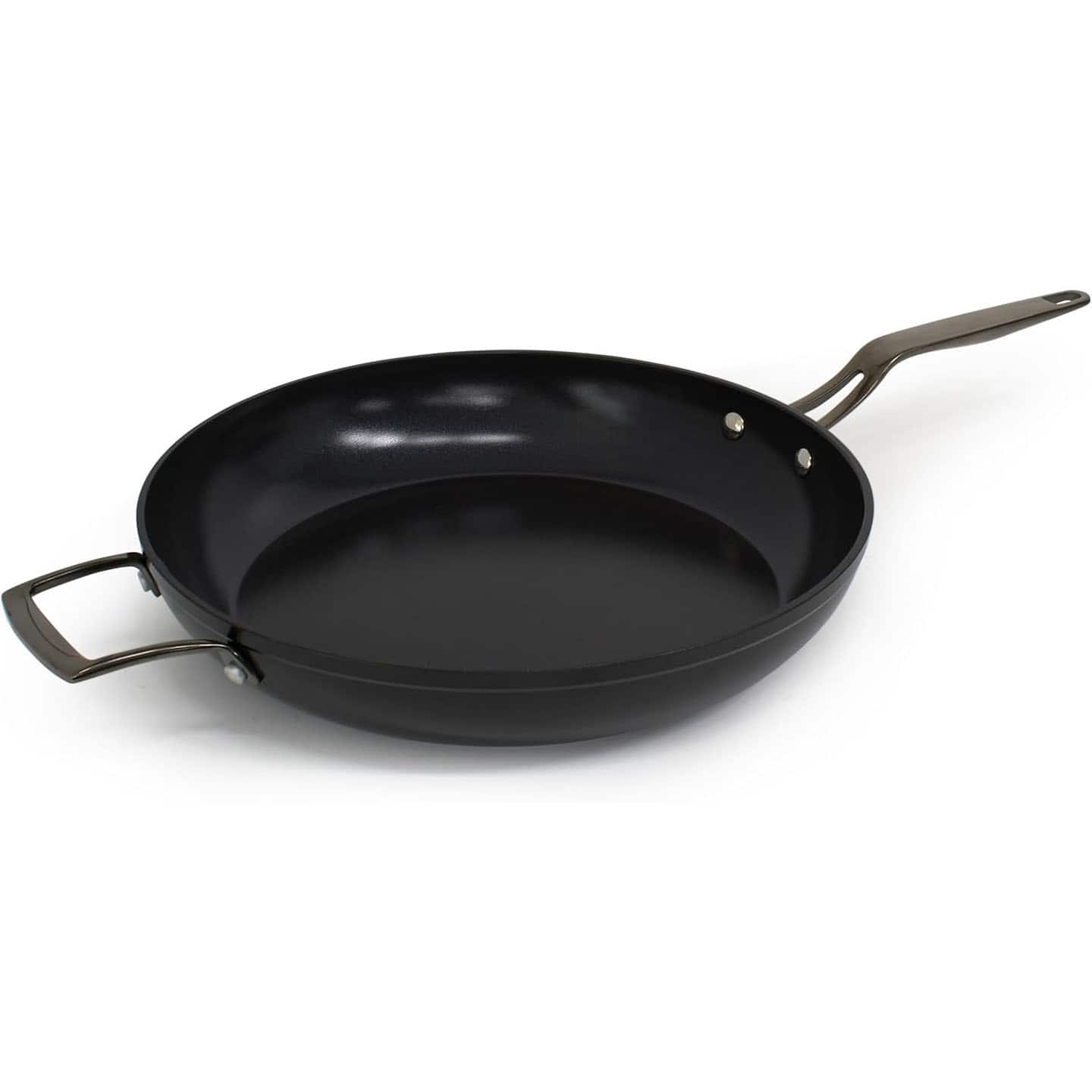 BLU - Blu. Cookware 12.6” Induction Frying Pan, Non-Toxic - Black