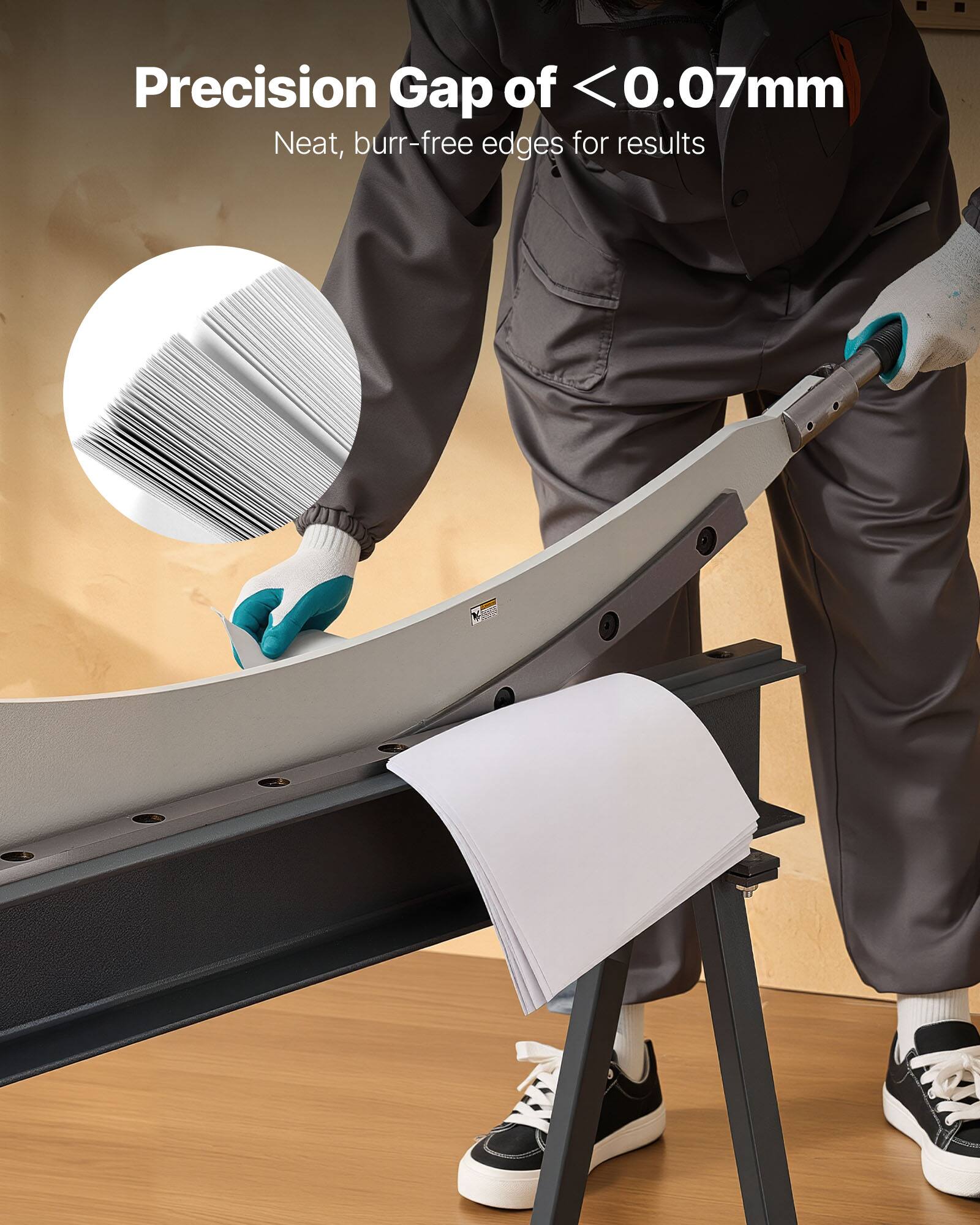 Precision Gap of <0.07mm  
Neat, burr-free edges for results