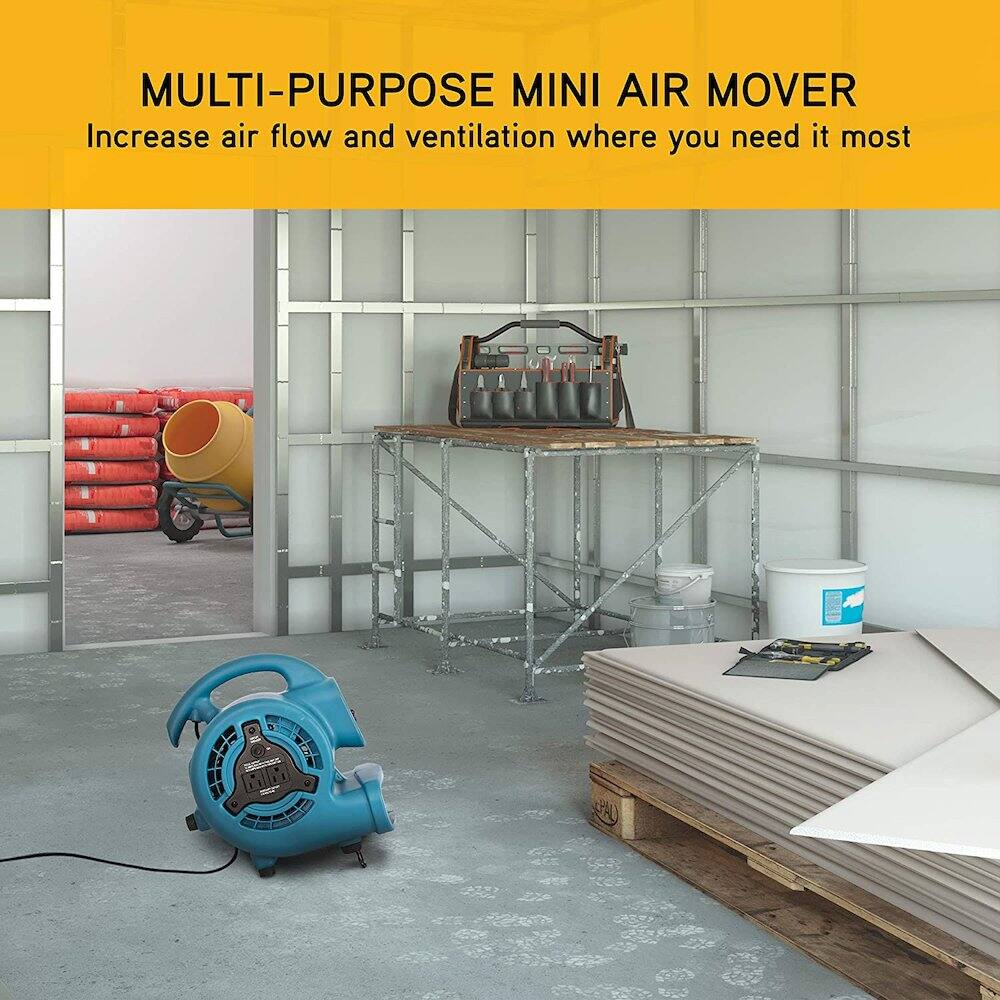MULTI-PURPOSE MINI AIR MOVER  
Increase air flow and ventilation where you need it most