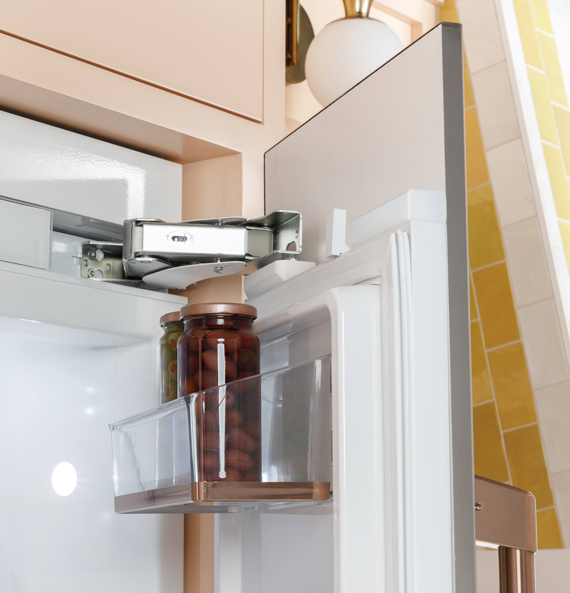 Alt View 13. Café - 36 in. Wide 20.1 Cu. Ft. Smart Integrated Bottom-Freezer Built-In Counter-Depth Refrigerator - Left Swing - Custom Panel Ready.