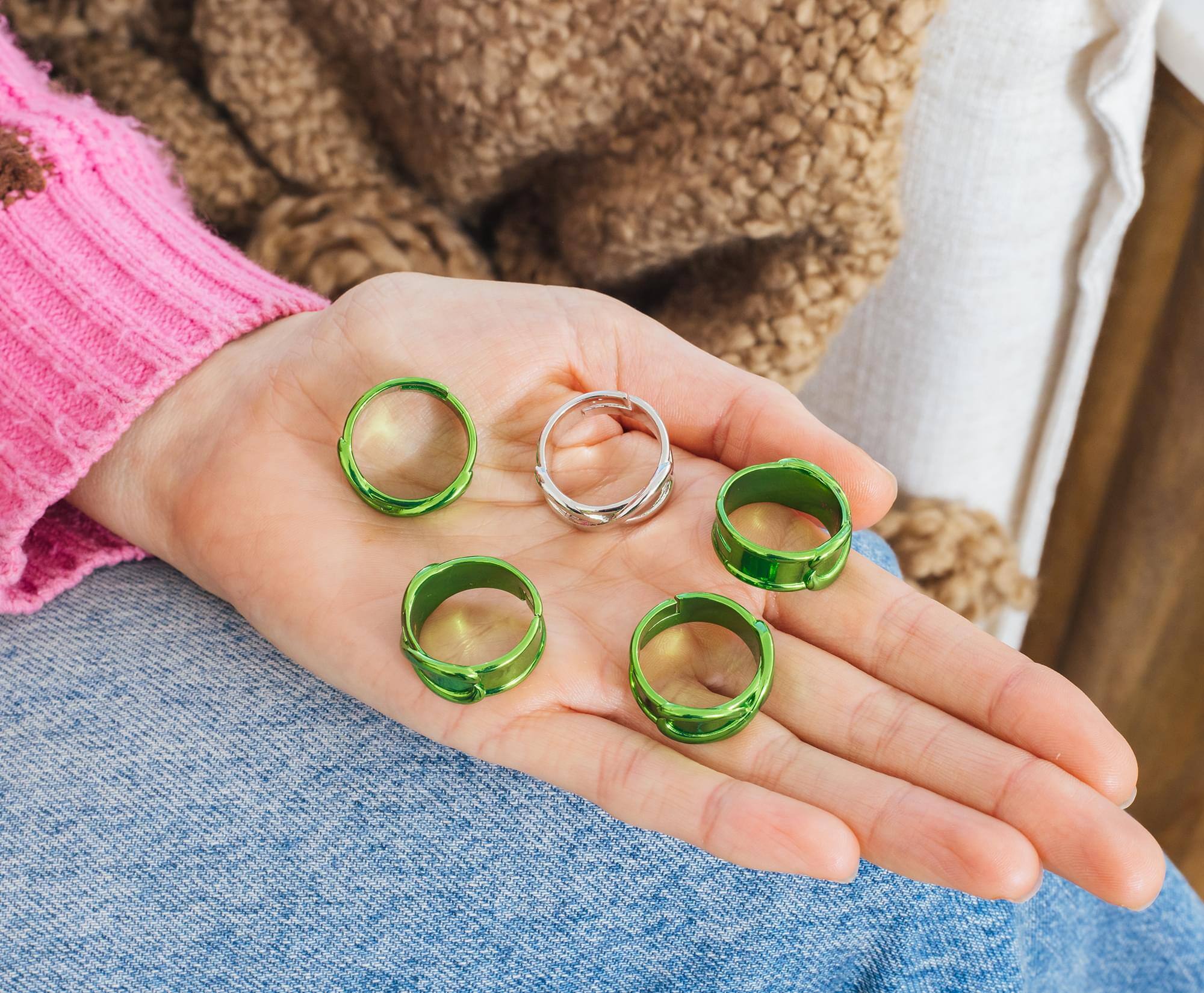 Alt View 4. SalesOne LLC - Dragon Ball Super 5-Piece Adjustable Time Ring Replica Collector's Set.