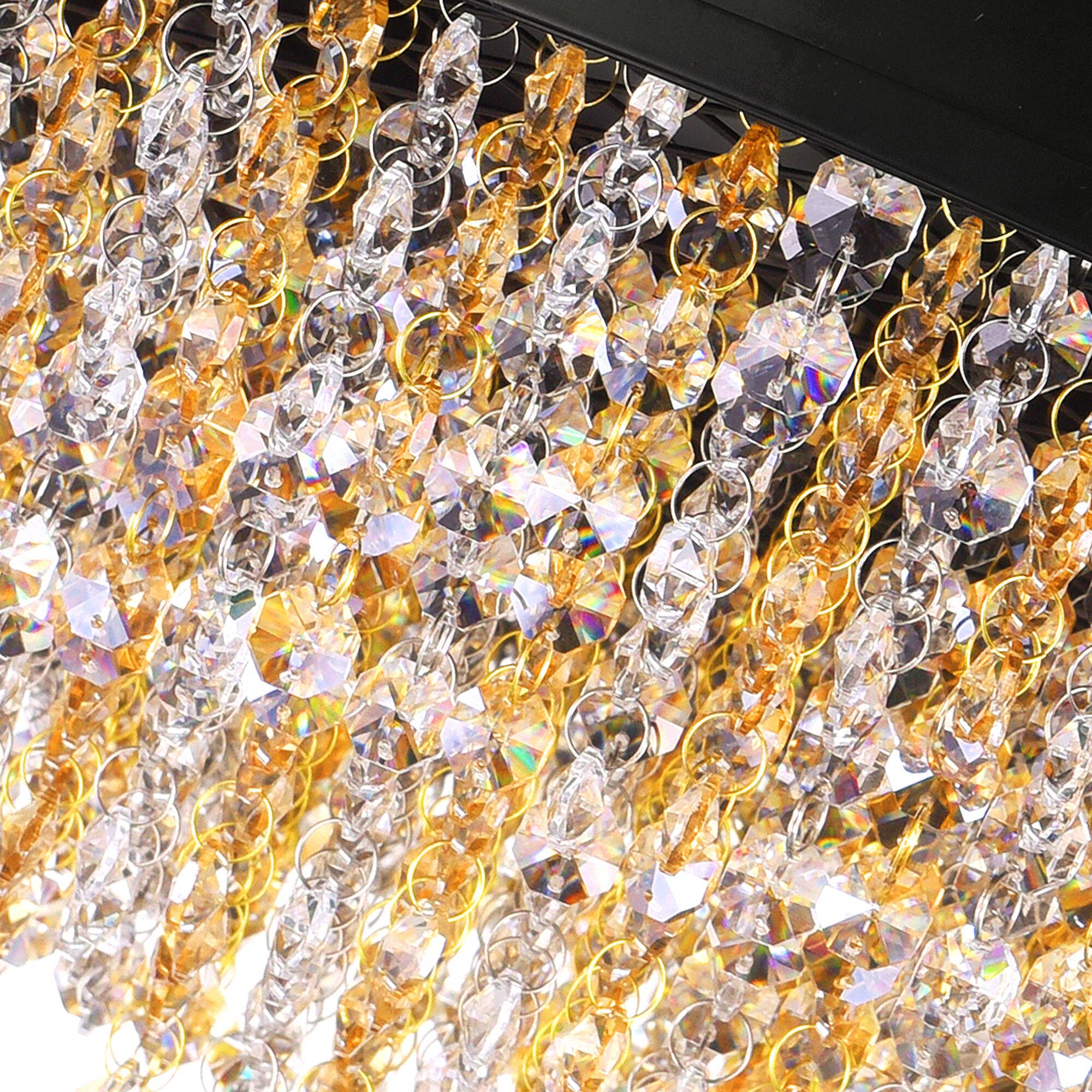 Back. CWI Lighting - Medina 15 Light Drum Shade Chandelier With Black Finish - Black.