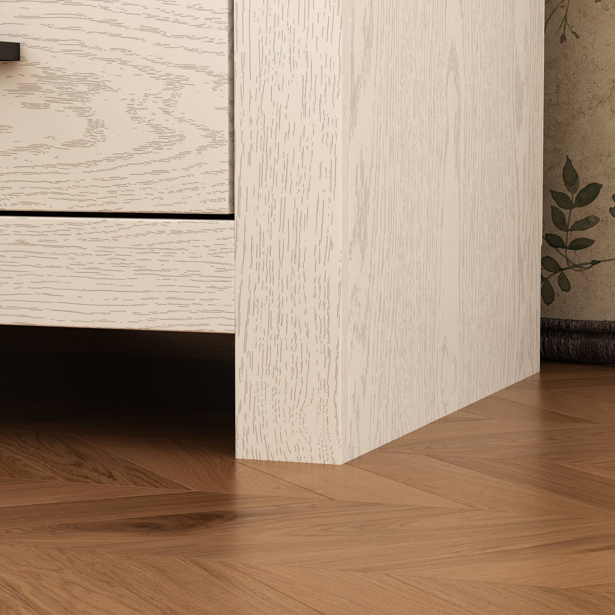 Alt View 7. Famapy - Famapy Modern 2 - Drawer Nightstand: Bedside Storage Organizer for Bedroom - Light Gray.