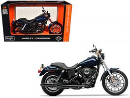 2004 Harley-Davidson Dyna Super Glide Sport 1/12 Diecast Motorcycle Model by Maisto - Blue