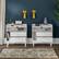 Alt View 17. Walker Edison - Boho Solid Wood Nightstand (set of 2) - White.