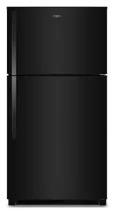 Whirlpool - 21.3 Cu. Ft. Top-Freezer Refrigerator with Total Coverage Cooling - Black