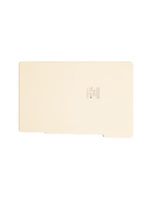 Alt View 3. Smead -  Recycled End Tab File Folder, Straight Cut, Letter Size, Manila, 100/Box  - Manila.
