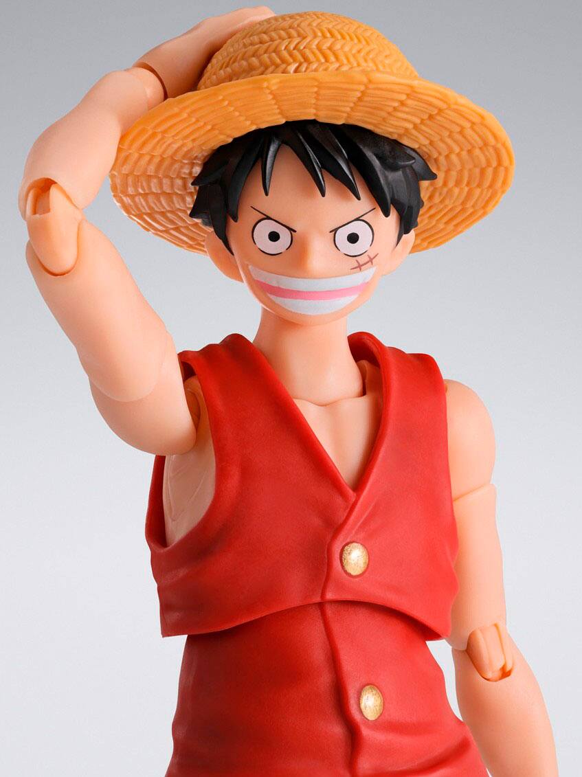 Alt View 14. Bandai - S.H. Figuarts - One Piece Luffy 5.7" Figure.