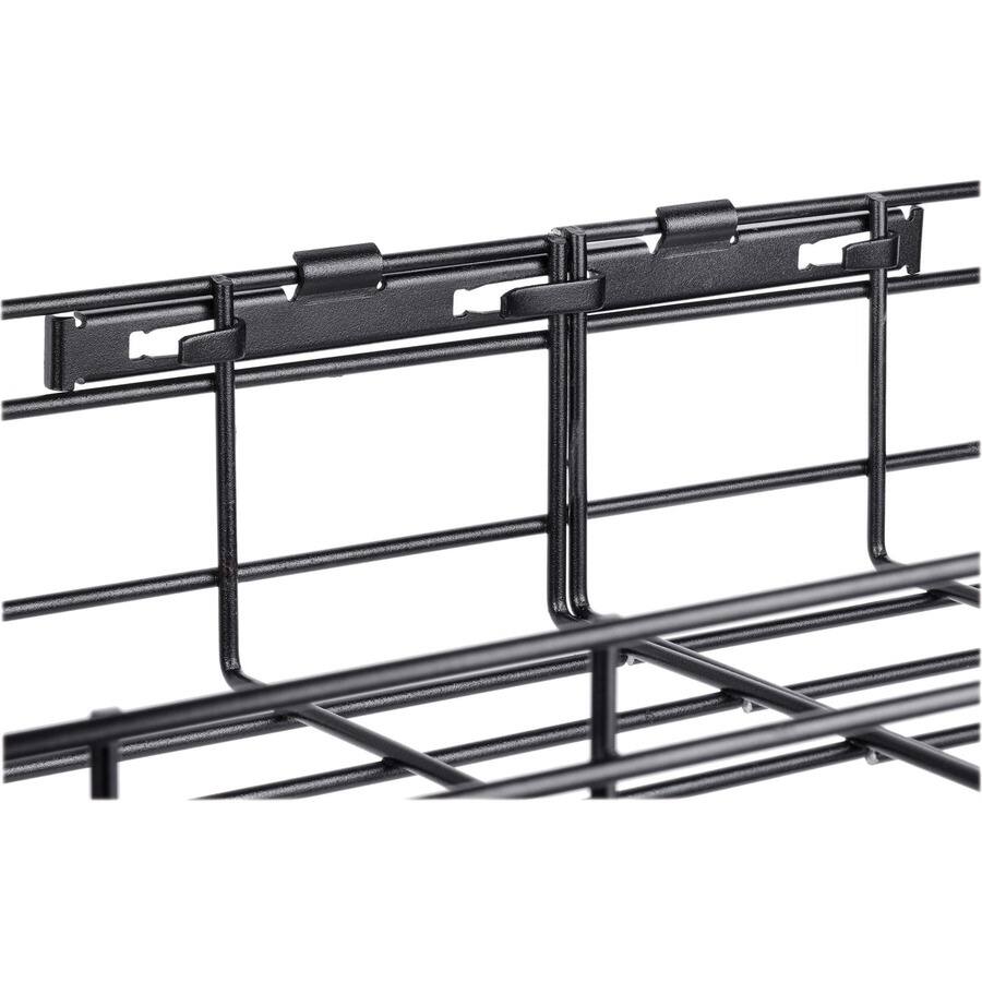 Alt View 2. Tripp Lite - Eaton Tripp Lite Series Wire Mesh Cable Tray - 150 x 100 x 1500 mm (6 in. x 4 in. x 5 ft.), 2-Pack - Cable Tray - Black - Black.