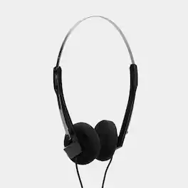 Retro Foam On-Ear Headphones by Retrospekt - Black
