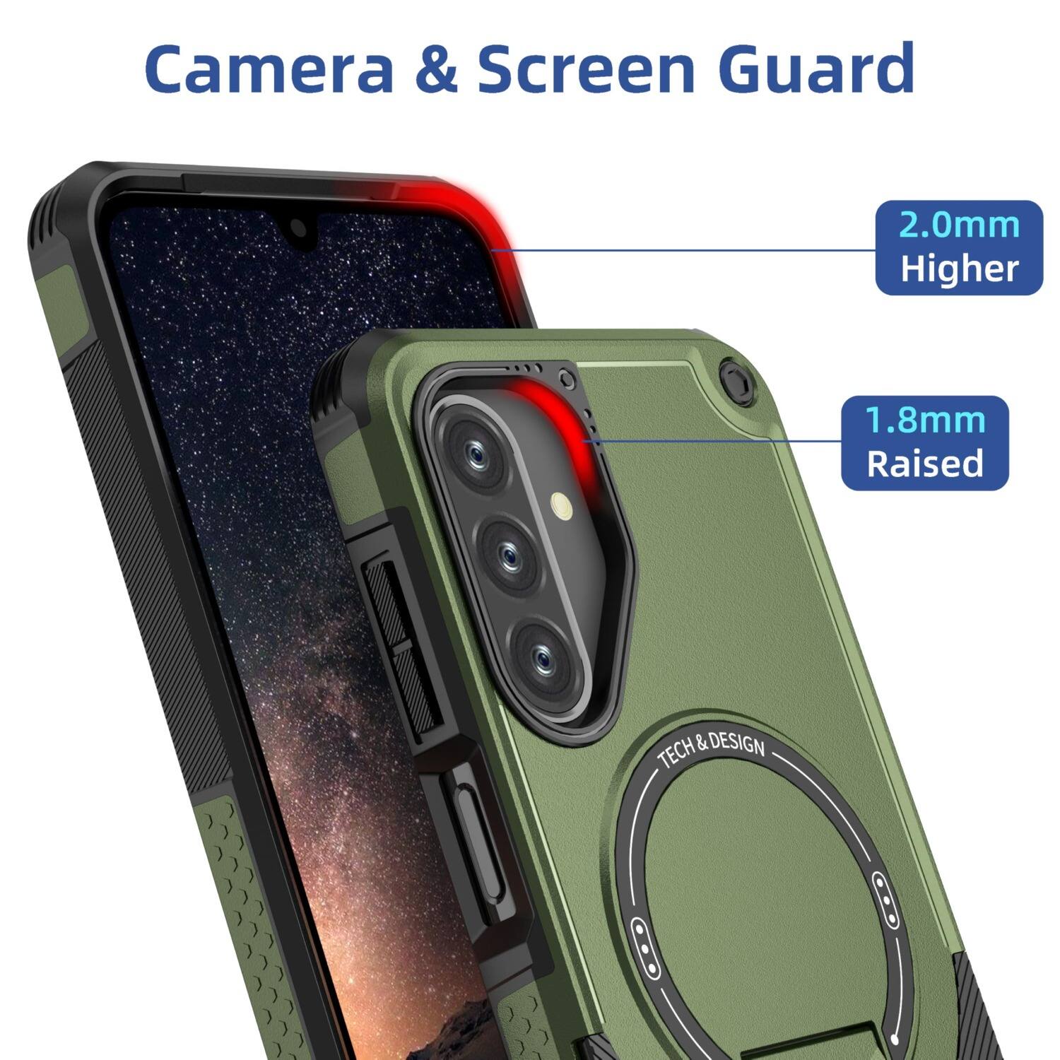 Camera & Screen Guard

2.0mm Higher

1.8mm Raised

TECH & DESIGN