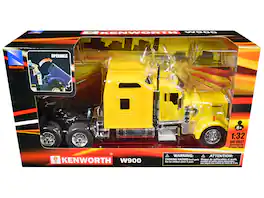 Kenworth W900 Truck Tractor Yellow "Long Haul Truckers" Series 1/32 Diecast Model by New Ray
