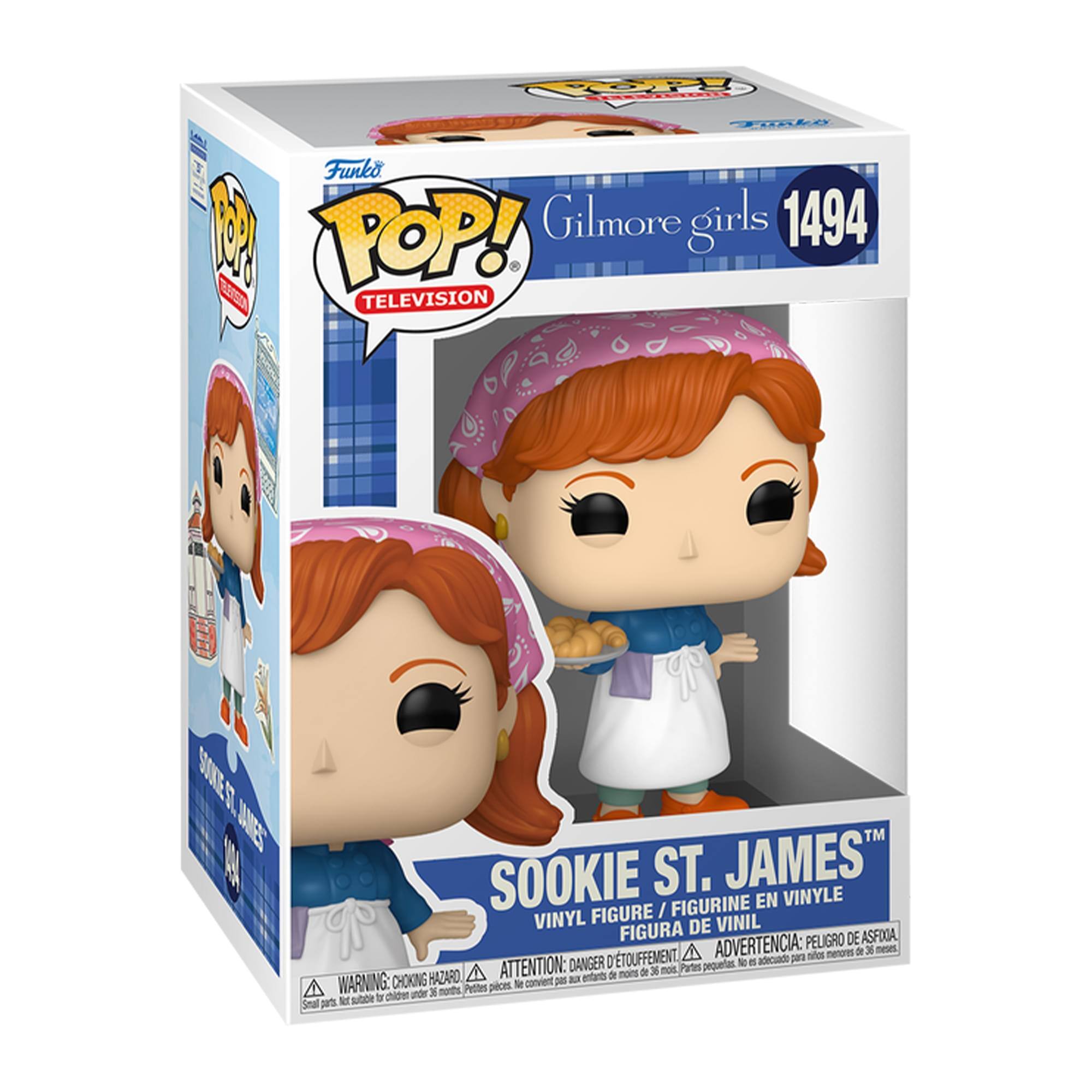 Funko POP! TELEVISION  
Gilmore Girls 1494  
Sookie St. James  
VINYL FIGURE / FIGURINE EN VINYLE / FIGURA DE VINIL  
WARNING: CHOKING HAZARD - Small parts. Not for children under 3 years.  
ATTENTION: PELIGRO DE ASFIXIA - Piezas pequeñas. No adecuado para menores de 3 años.  
ADVERTENCIA: PEQUÊS PARTES. NO ADEQUADO PARA MENORES DE 3 ANOS.