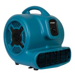 XPOWER - P-800 3/4 HP 3200 CFM 3 Speed Air Mover, Carpet Dryer, Floor Fan, Blower - Blue