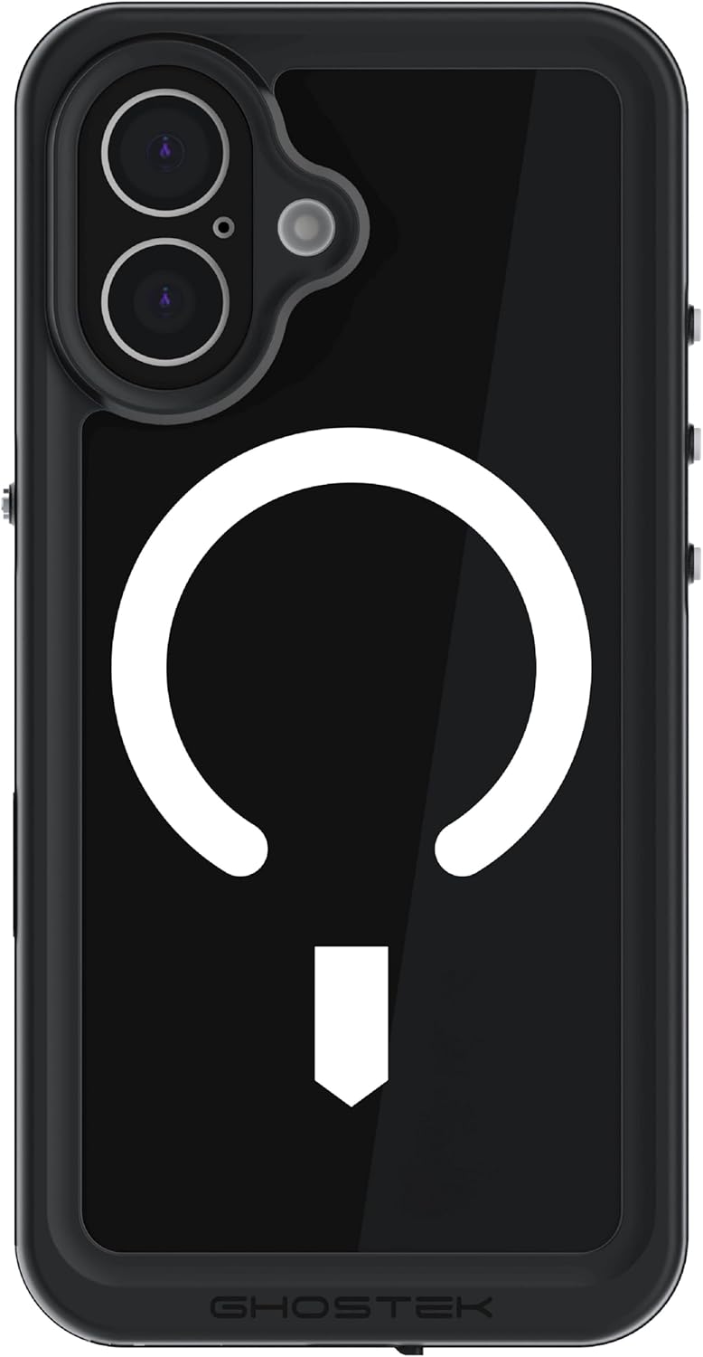 Front. Ghostek - Ghostek iPhone 17 Nautical Slim Case, MagSafe Compatible, Non Slip Grip Protection - Black - Black.