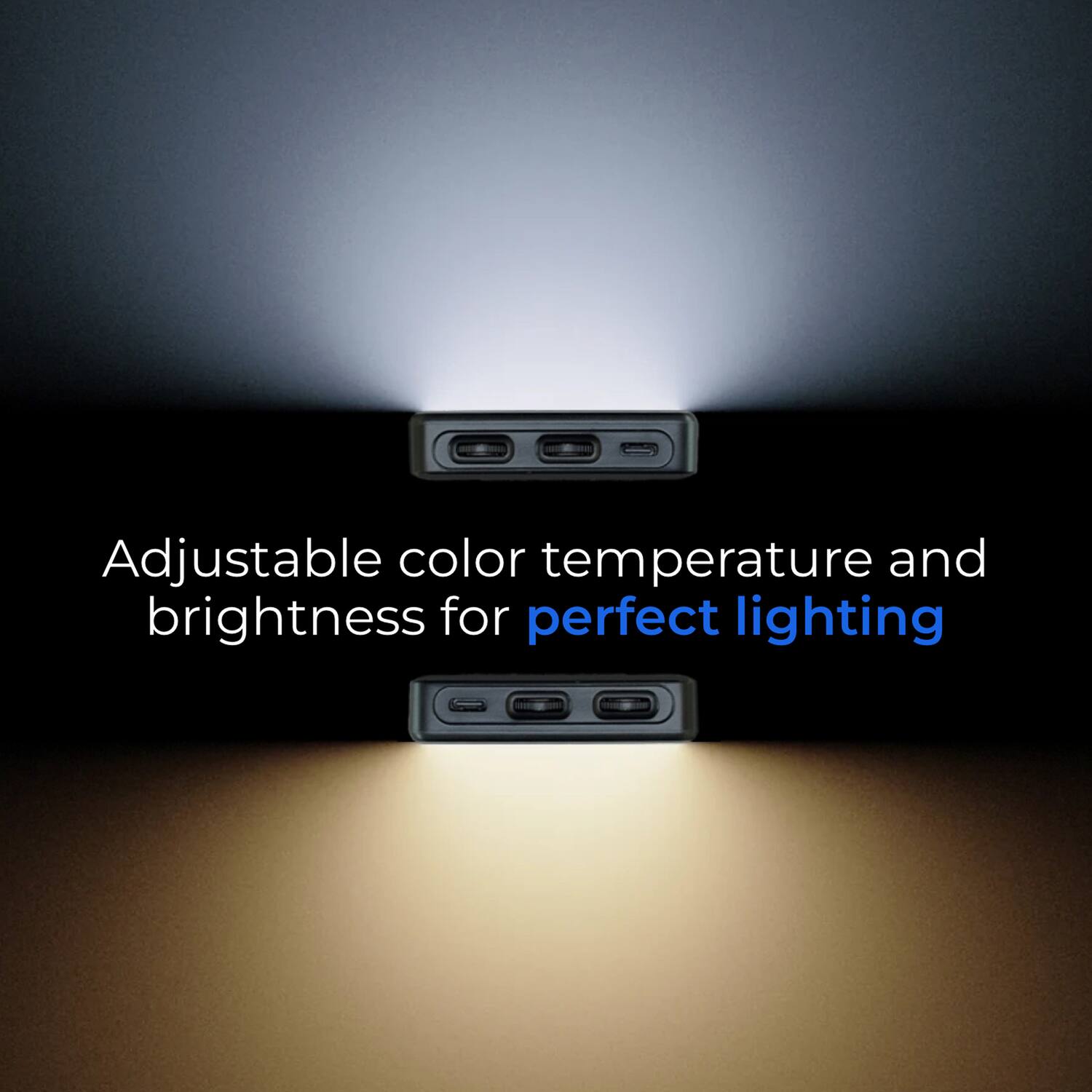 Adjustable color temperature and brightness for perfect lighting