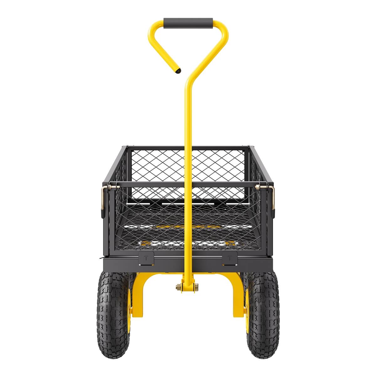 Alt View 1. Loheer - Loheer Heavy Duty Steel Garden Cart, 500 lb Capacity with Removable Mesh Sides and All Terrain Tires.