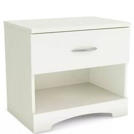 Hivvago - Modern 1 Drawer Nightstand End Side Table Storage - White