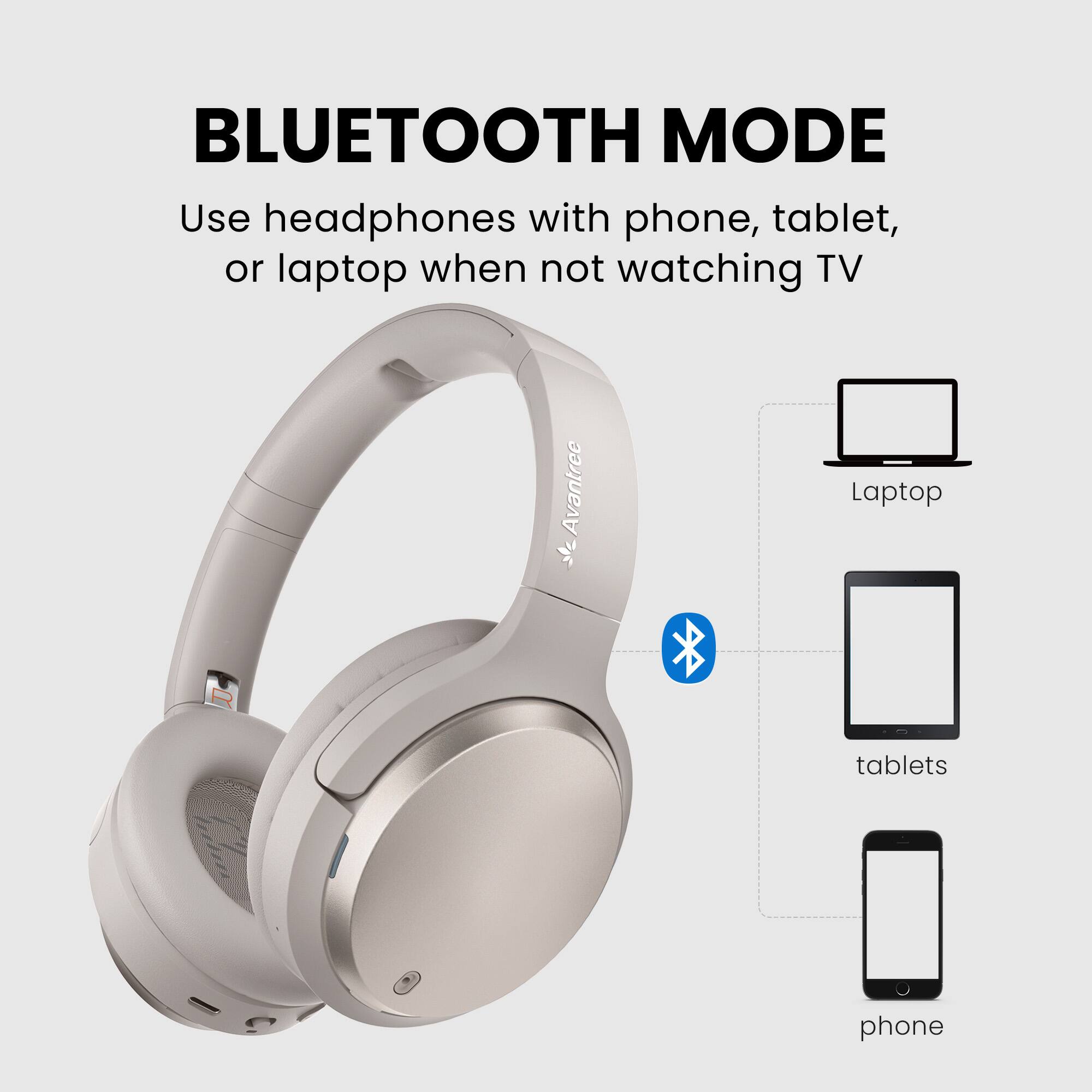 Alt View 4. Avantree - Crescendo Me - Personalized Sound Wireless TV Headphones for Seniors & Hard of Hearing with Hearing Test.