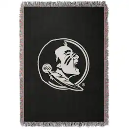 Chad & Jake - Florida State Seminoles Woven Blanket - Black