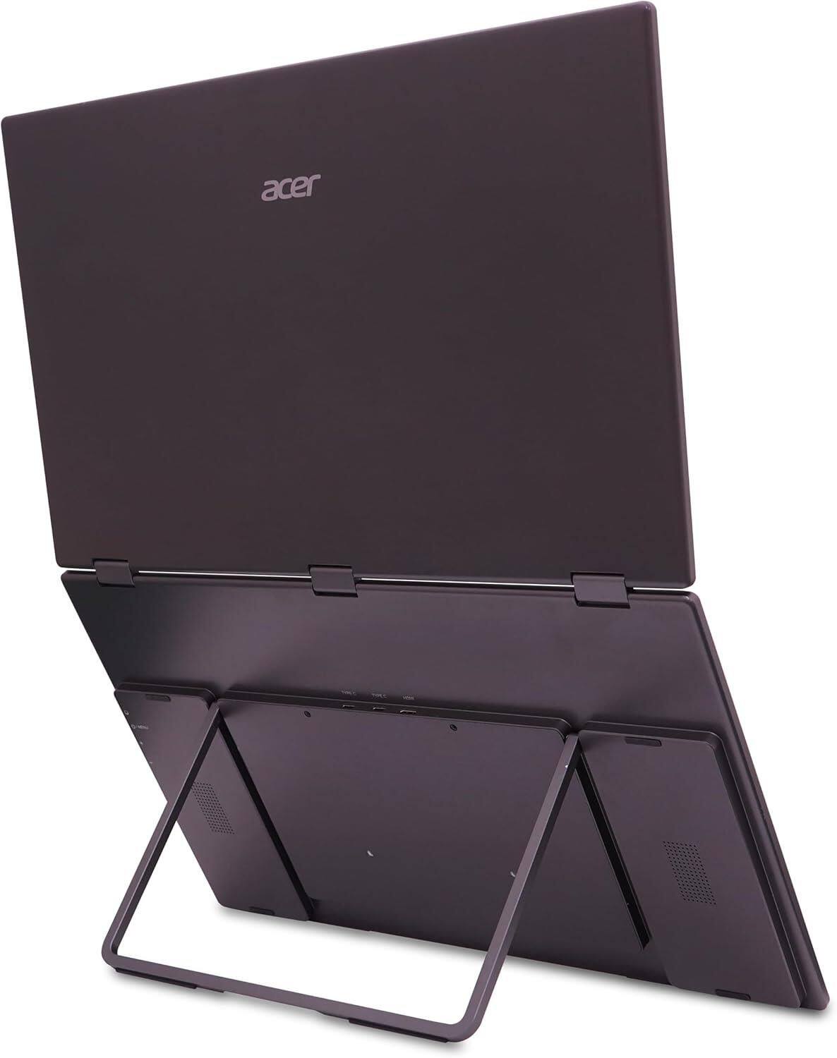 Back. Acer - PD193Q 19" Class LCD Monitor 60Hz - 16:9 - Dark Gray - Gray.