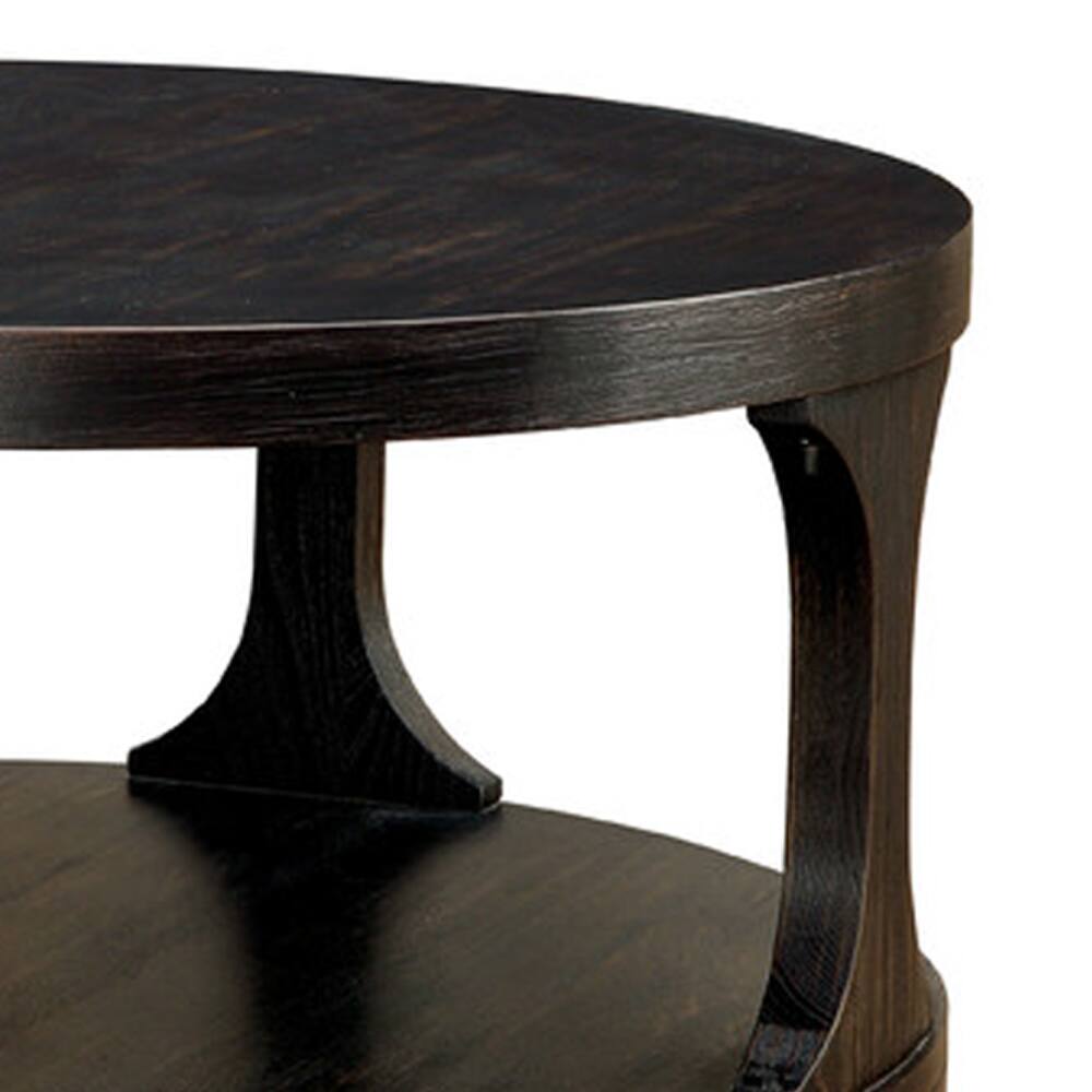 Alt View 1. Manhattan Lane - Carrie Transitional Coffee Table, Antique Black - Antique Black.