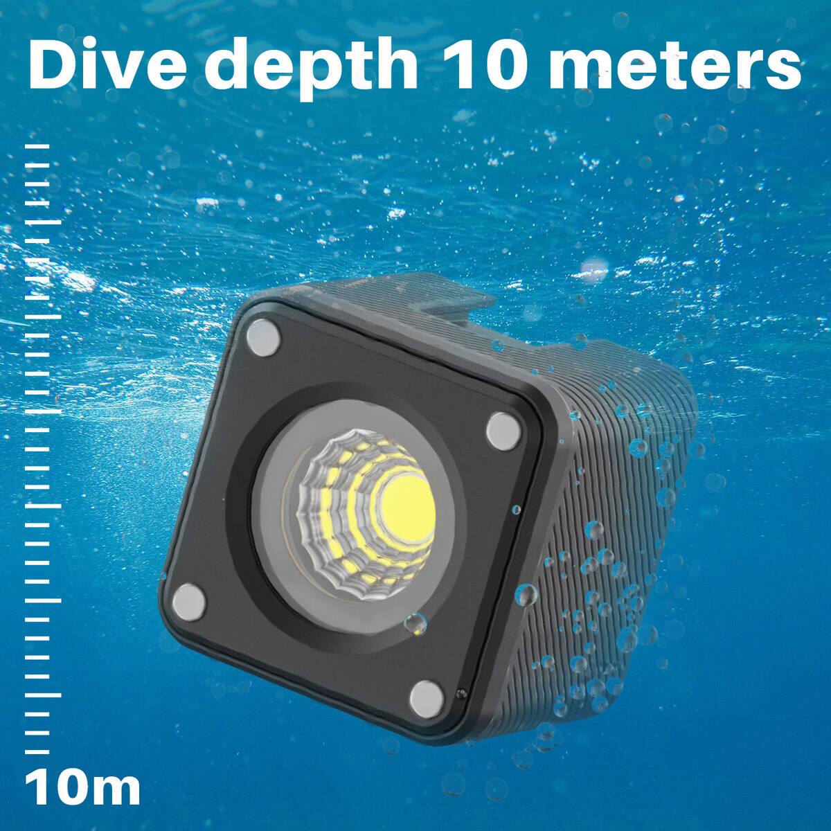 Dive depth 10 meters  
10m