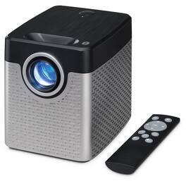 GPX - 720p Vertical Projector with Bluetooth Transmitter, Silver/Black, PJ504S