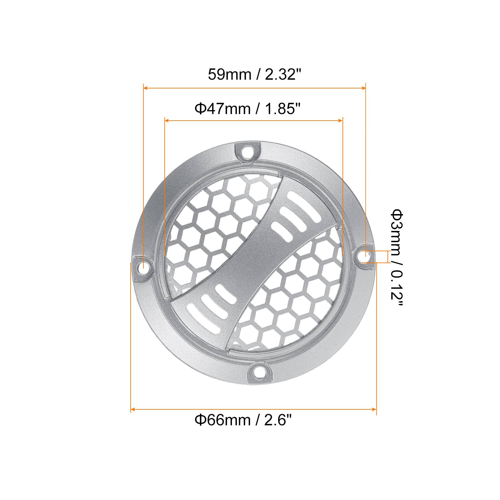 59mm / 2.32"  
47mm / 1.85"  
3mm / 0.12"  
66mm / 2.6"