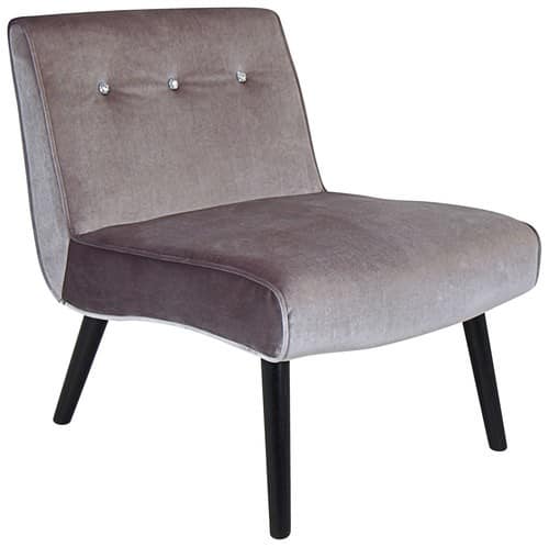 LumiSource - Vintage Crush Chair - Silver - Larger Front