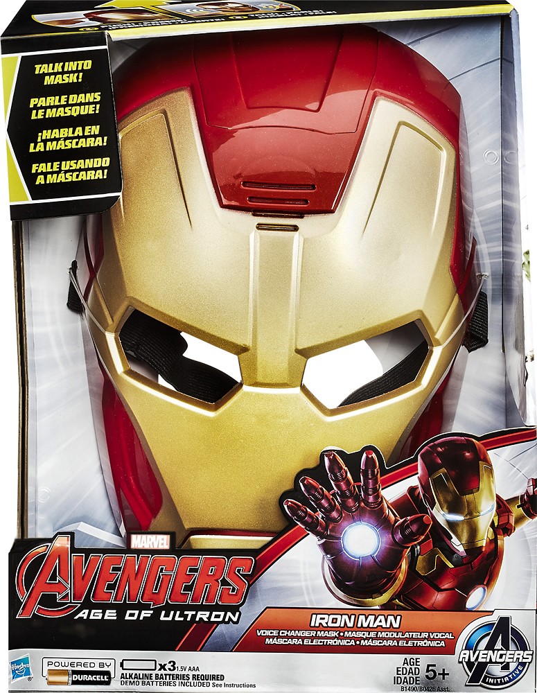 Capitán América: Máscara Ironman cartón 6 pz